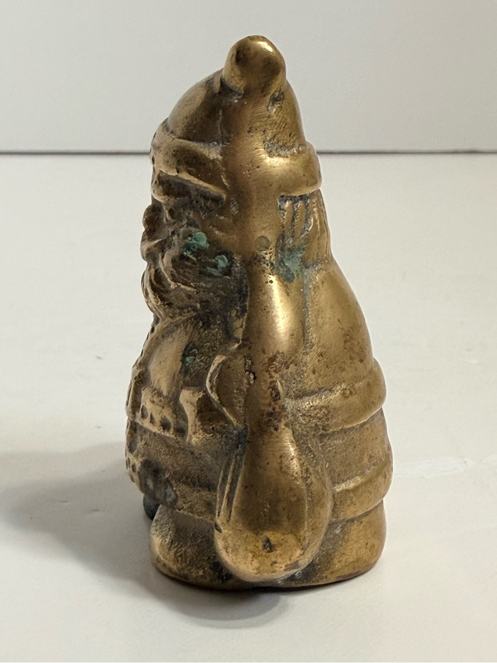 Vintage Brass Santa Claus Bell - Picture 2 of 6